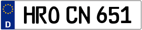Trailer License Plate